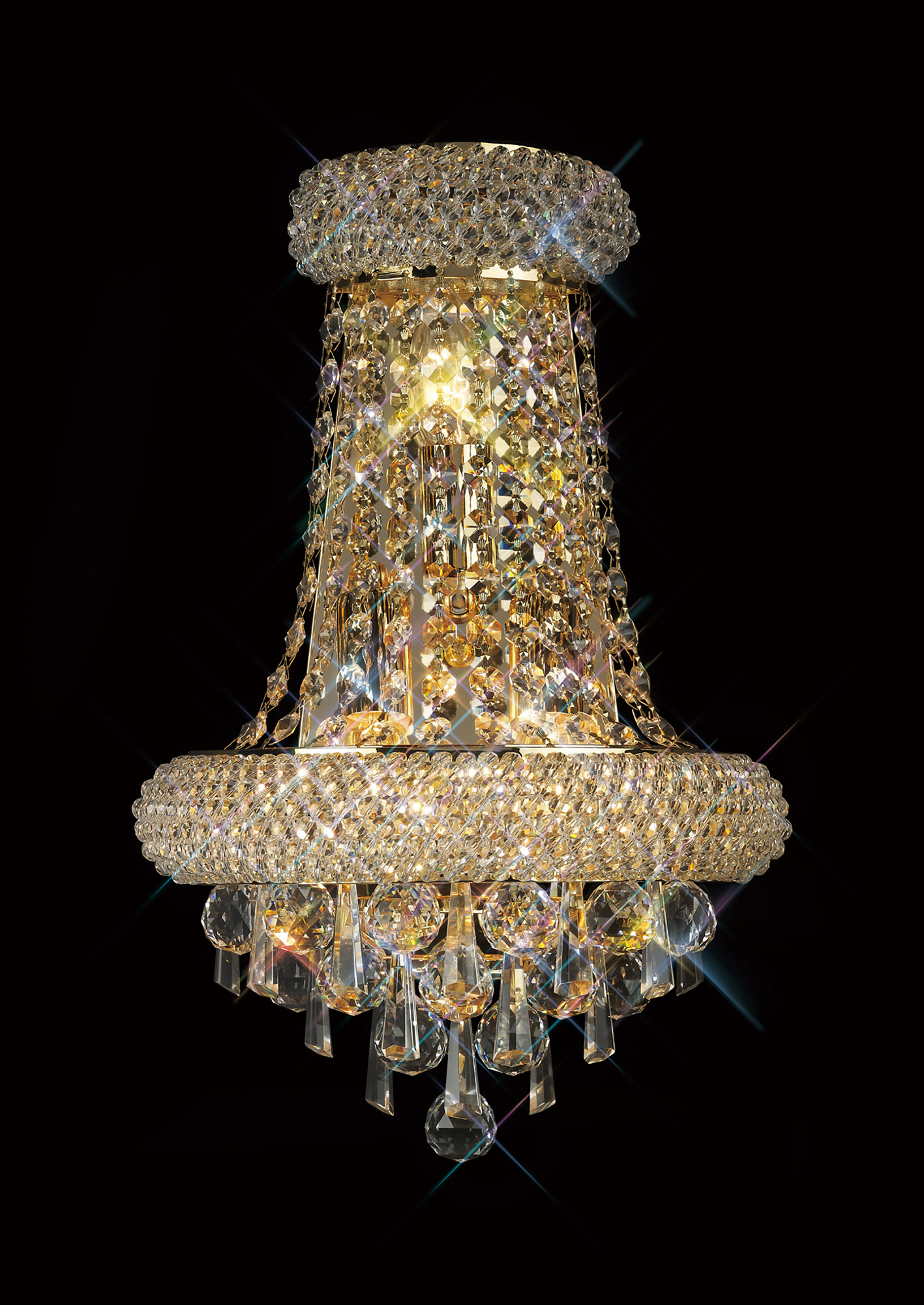 IL32102  Alexandra Crystal Wall Lamp 3 Light